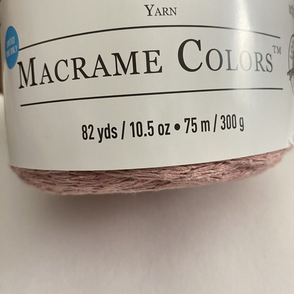 LOOPS AND THREADS..MACRAME COLORS PINK